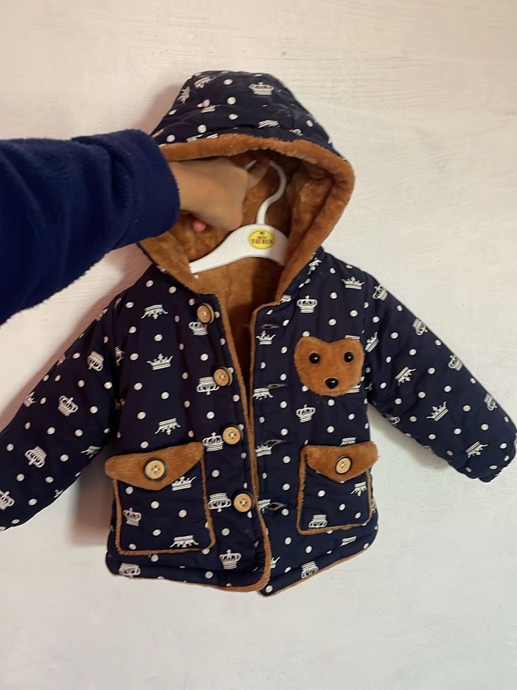 Baby Warm Jacket With Fur Inside