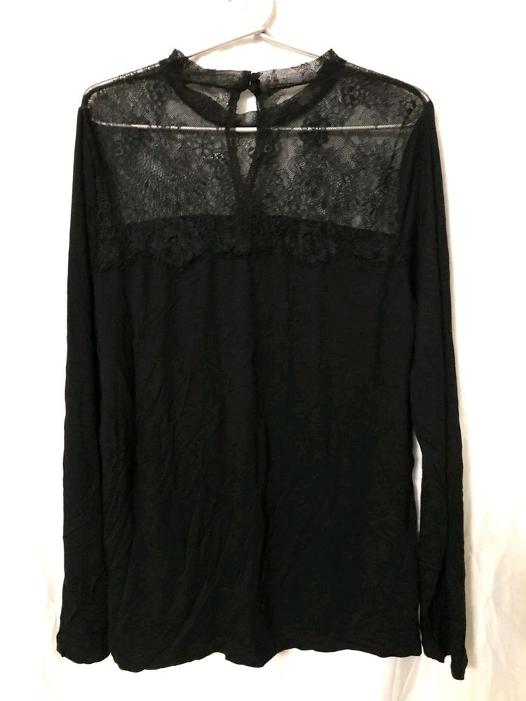 Black Long Sleeve Top