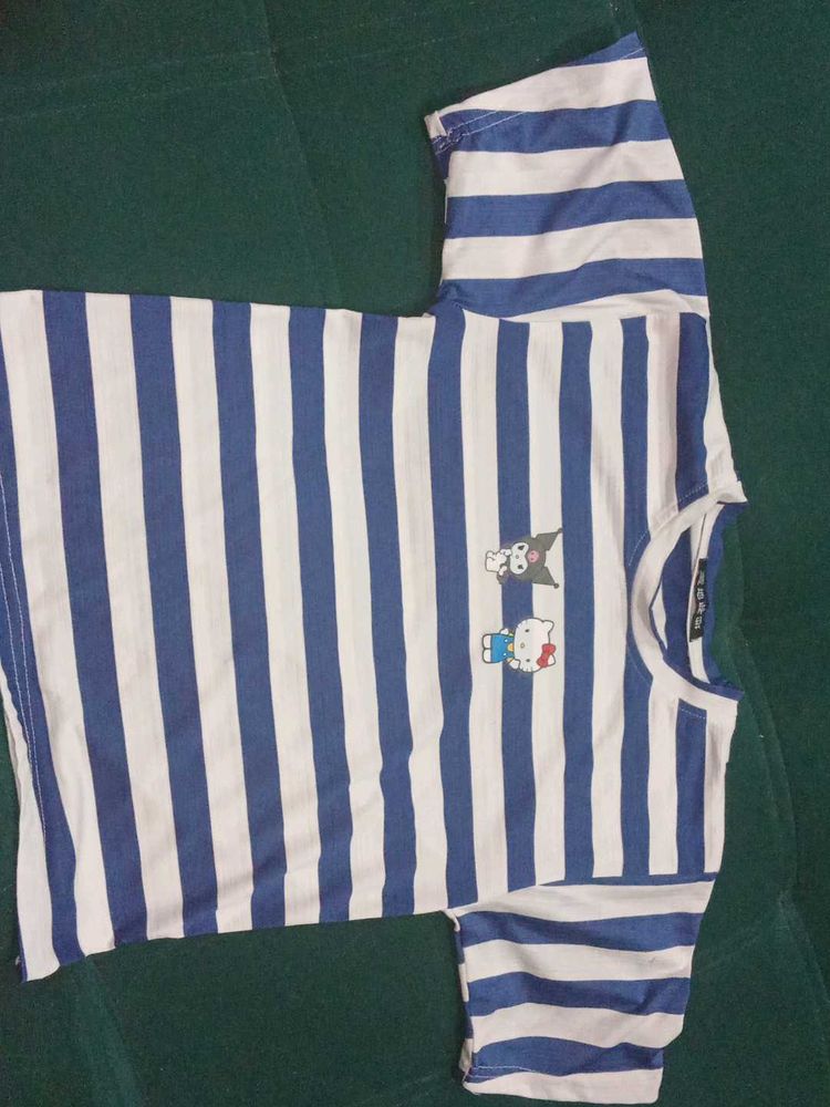 Striped Hello Kitty Tee