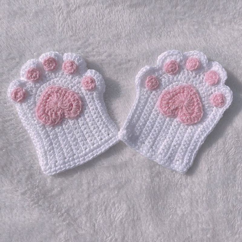 Crochet Cat Gloves