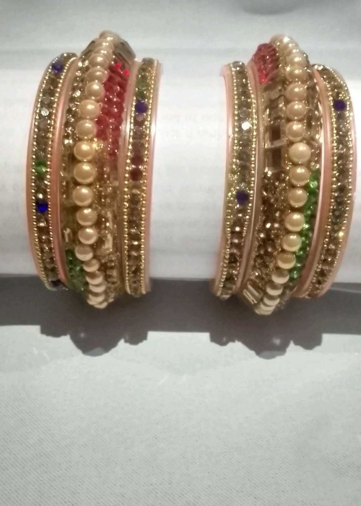 Colorful Beaded Bangle Set