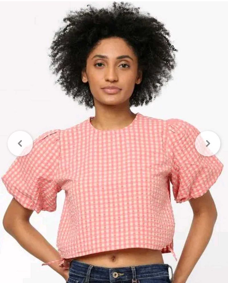 Pink Crop Top