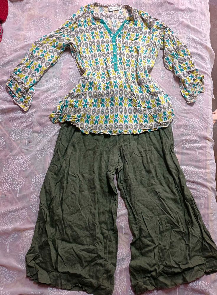 Boho Chic Top &amp; Palazzo Set (women's