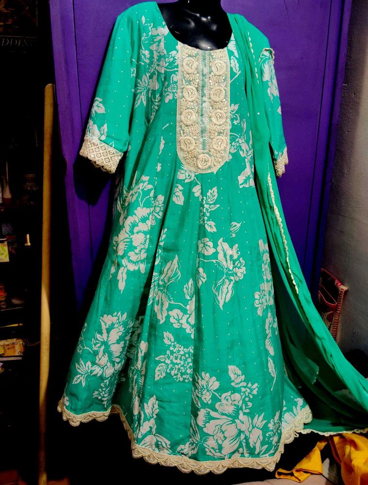 Party Wear Libas Brand Anarkali Suit Inner Attache