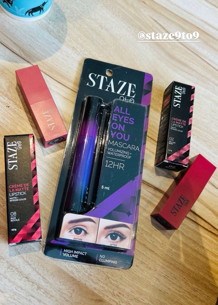 staze lipstick &amp; mascara