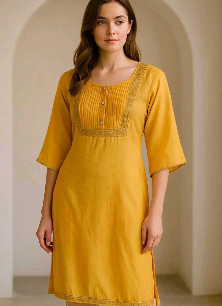 Elegant Yellow Kurta
