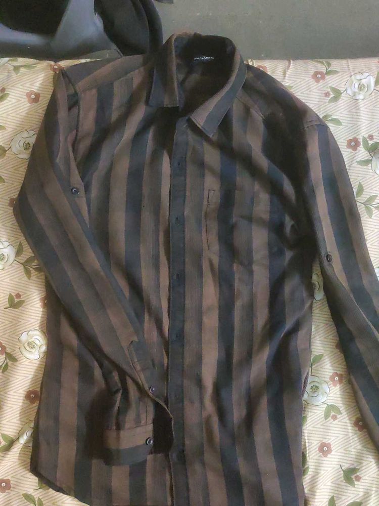Striped Brown Shirt