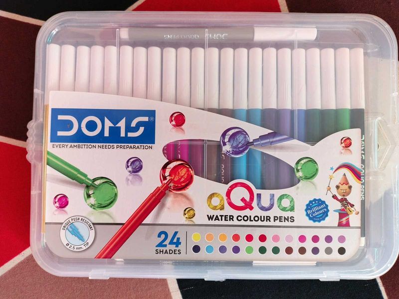 DOMS Aqua Water Colour Pens - 24 Shades