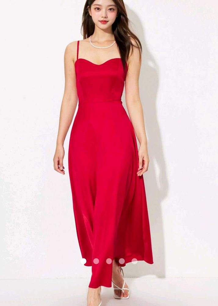 Beautiful Savana Red Slip Dress