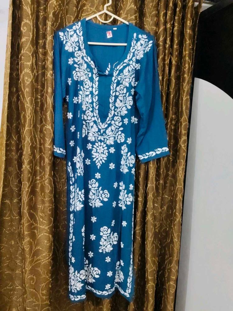 fully Lucknowi handwork kurti