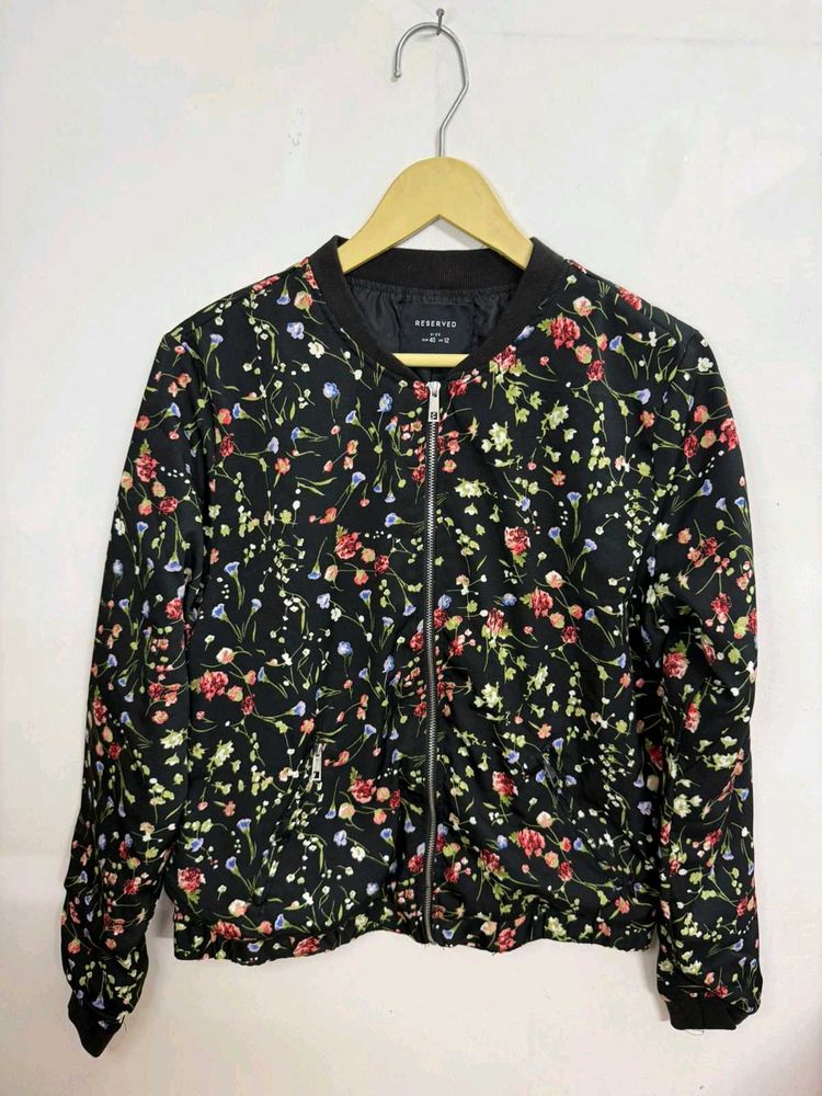 Floral Bomber Jacket