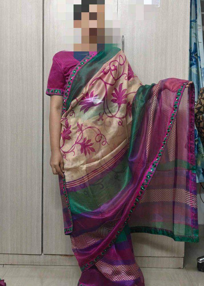 Elegant Floral Saree