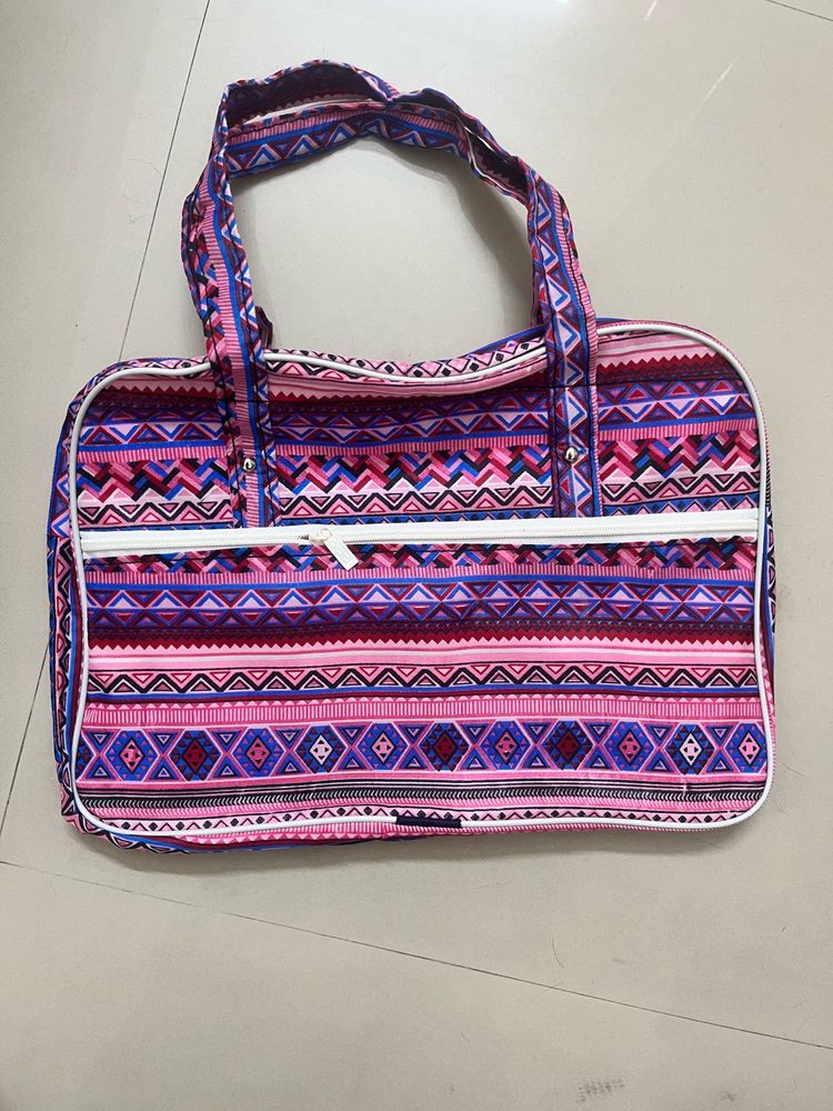 Patterned Gym &amp; Travel Polyester Bag