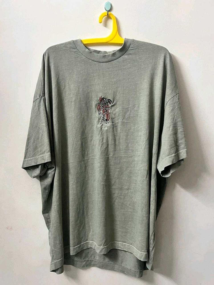 Tiger Embroidery T SHIRT