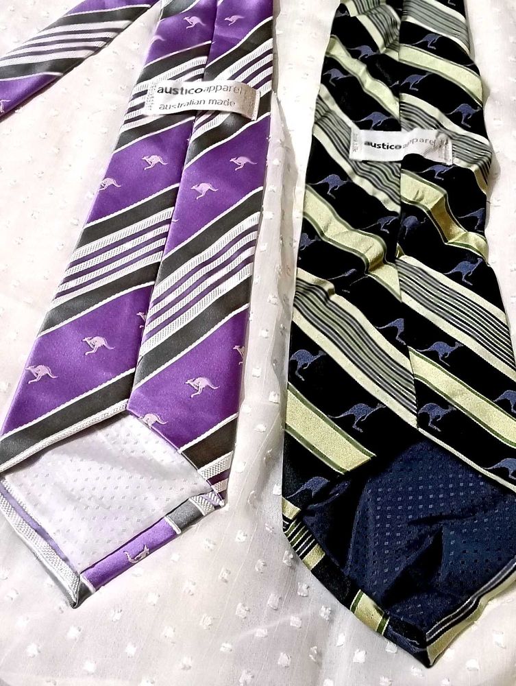 Vintage Austico Apparel Ties - Set of 2