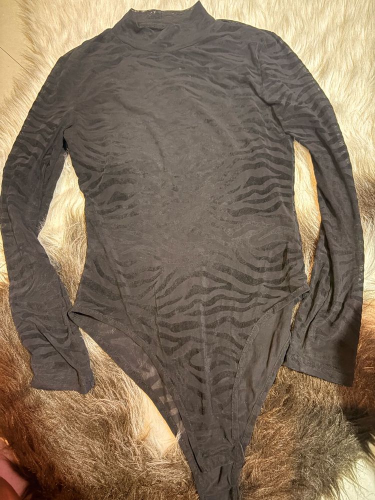 Animal Print Bodysuit Top