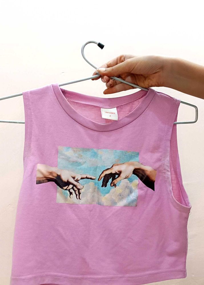 Sexy Crop Top In Lavender 🪻🩷 ✨