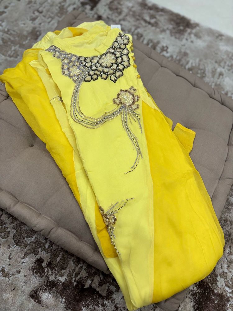 Yellow Dress Material
