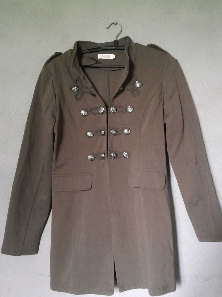 Military Style Olive Coat