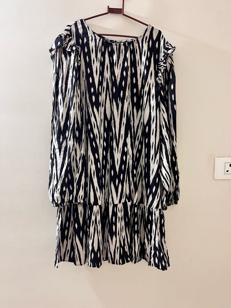 Patterned Mini Dress