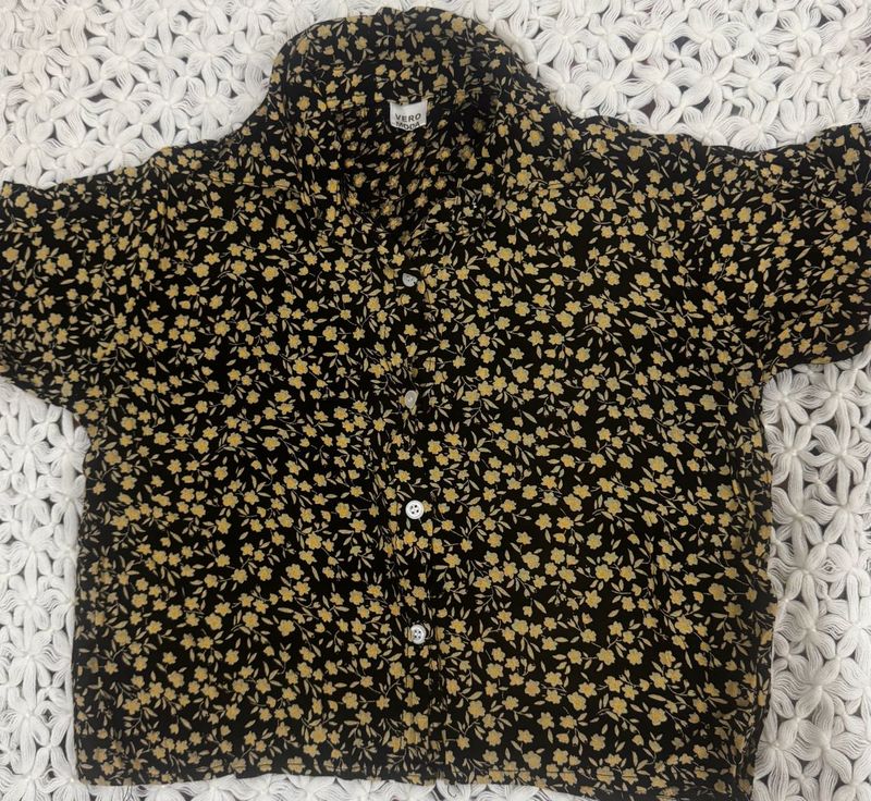 Floral Print Crop Top