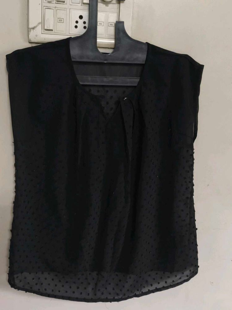 Black Transparent Top