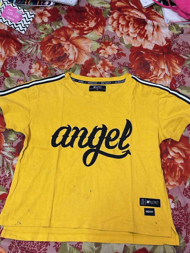 Yellow Angel Graphic Tee