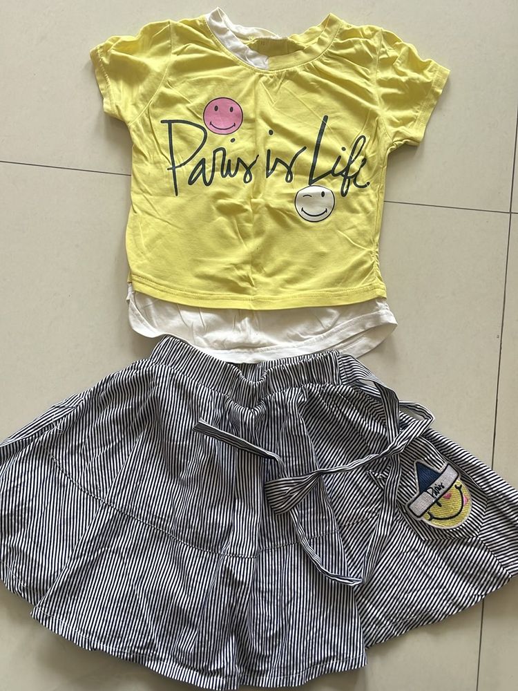 Skirt Top Set