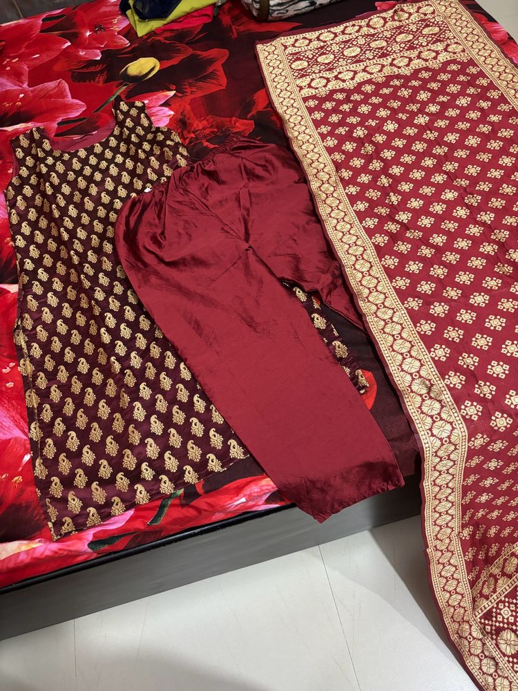 Kurti, Pant With Duppatta