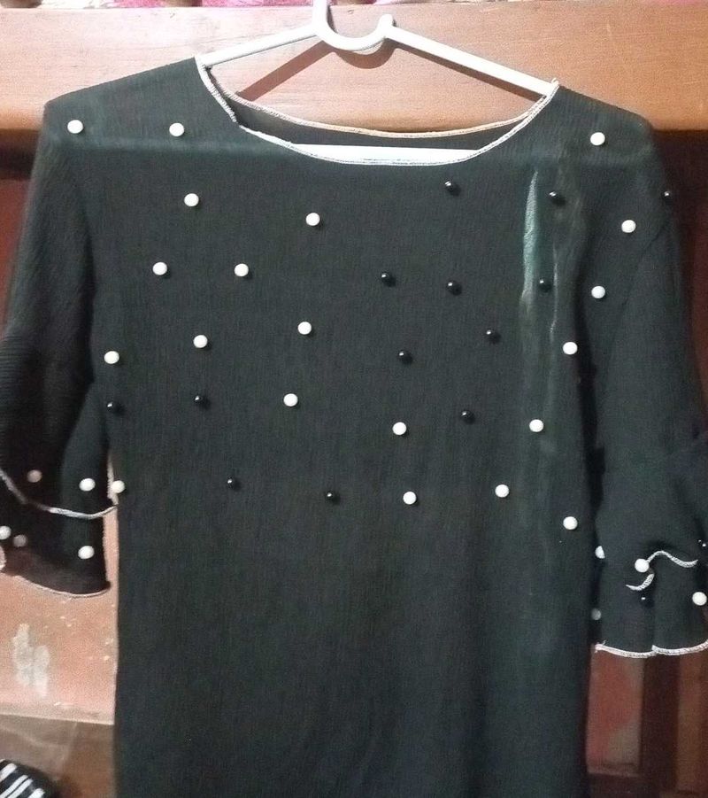 Elegant Beaded Top