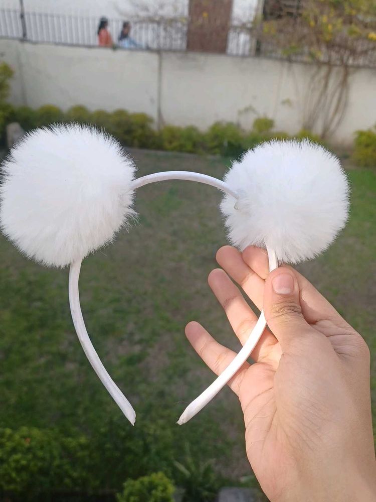 Pompom Hairband For Kids Girls