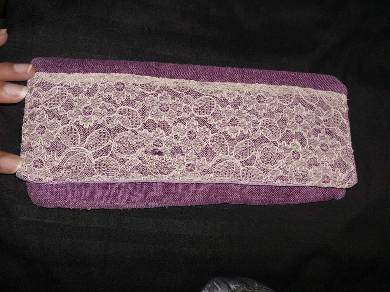 Cloth Purple Wallet