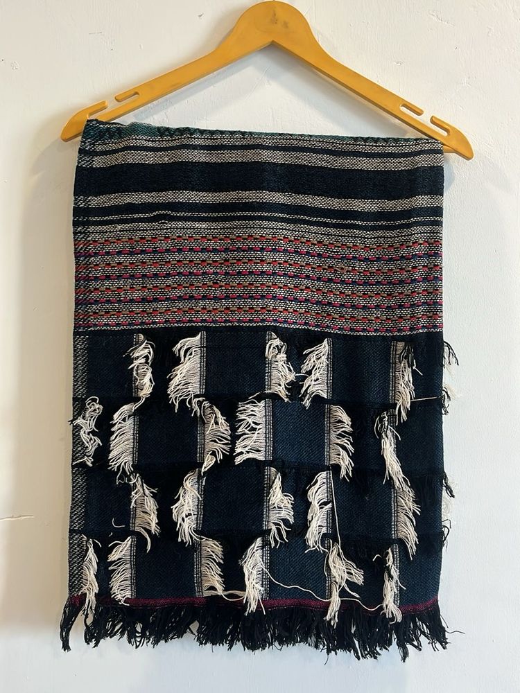 Striped &amp; Textured Scarf