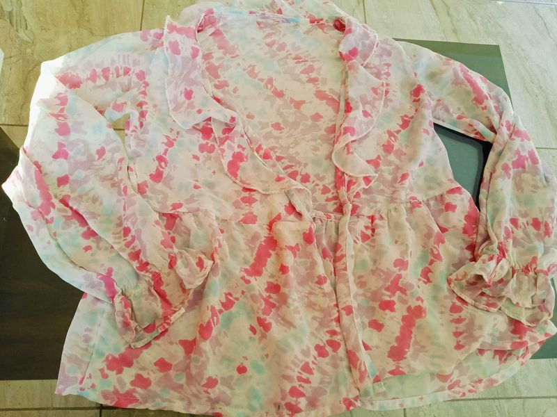 Floral Ruffle Shrug