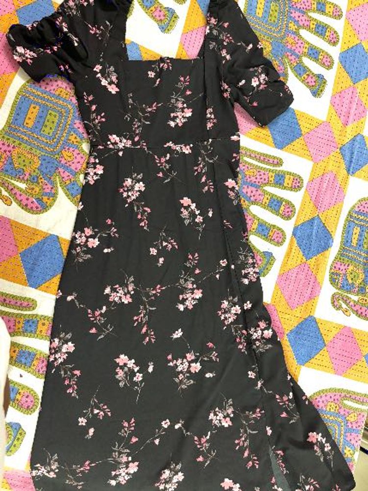 Floral Print Midi Dress