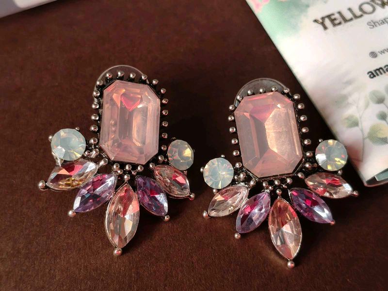 Yellow Chimes Gemstone Earrings