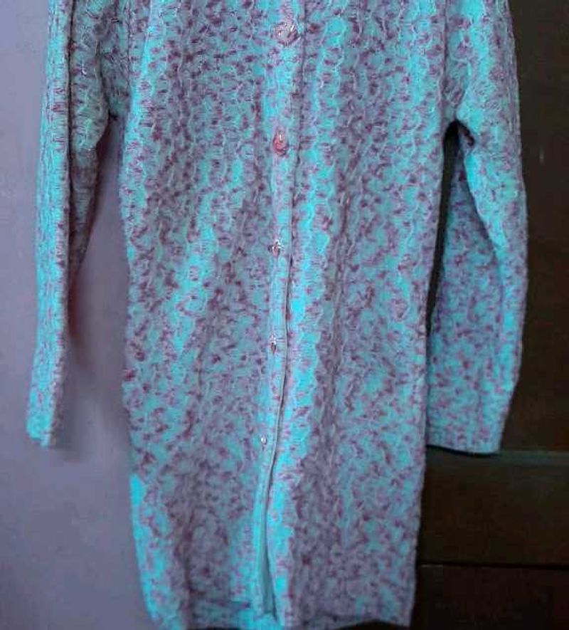 Floral Button-Up Cardigan in pink color