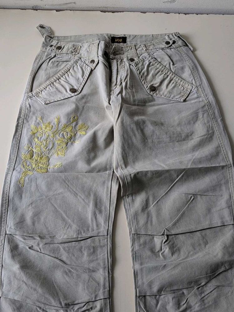 Lee Embroidered Cargo Pants
