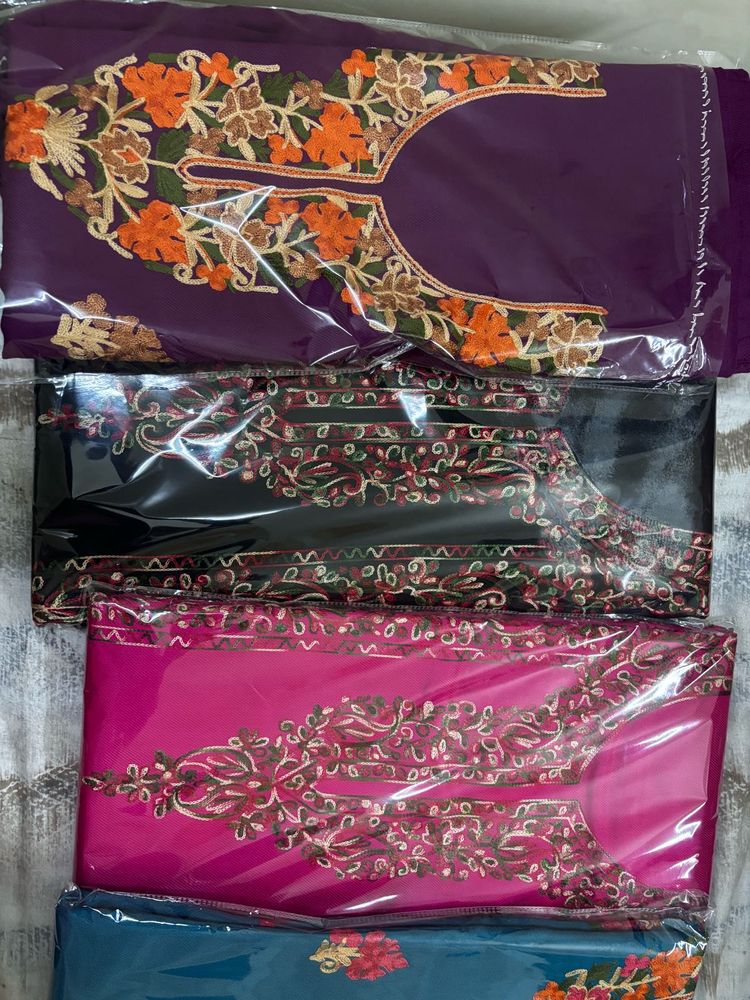 Embroidered Dress Material Set