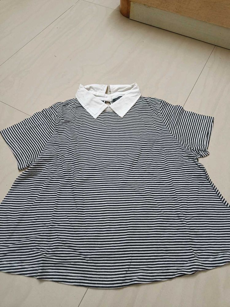 Collar Checks Tshirt