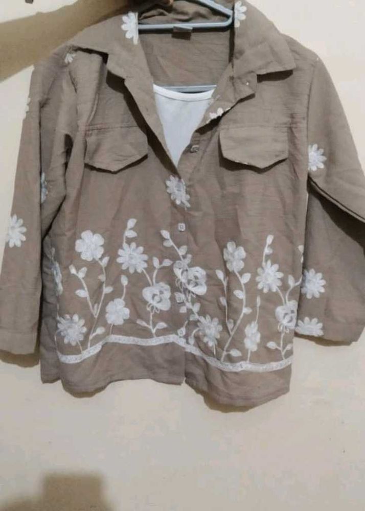 Floral Embroidered Top