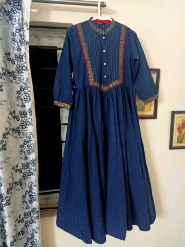 Women&#39;s Sangaria Blue Anarkali