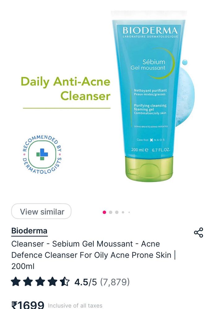Bioderma Cleanser - Sebium Gel Moussant