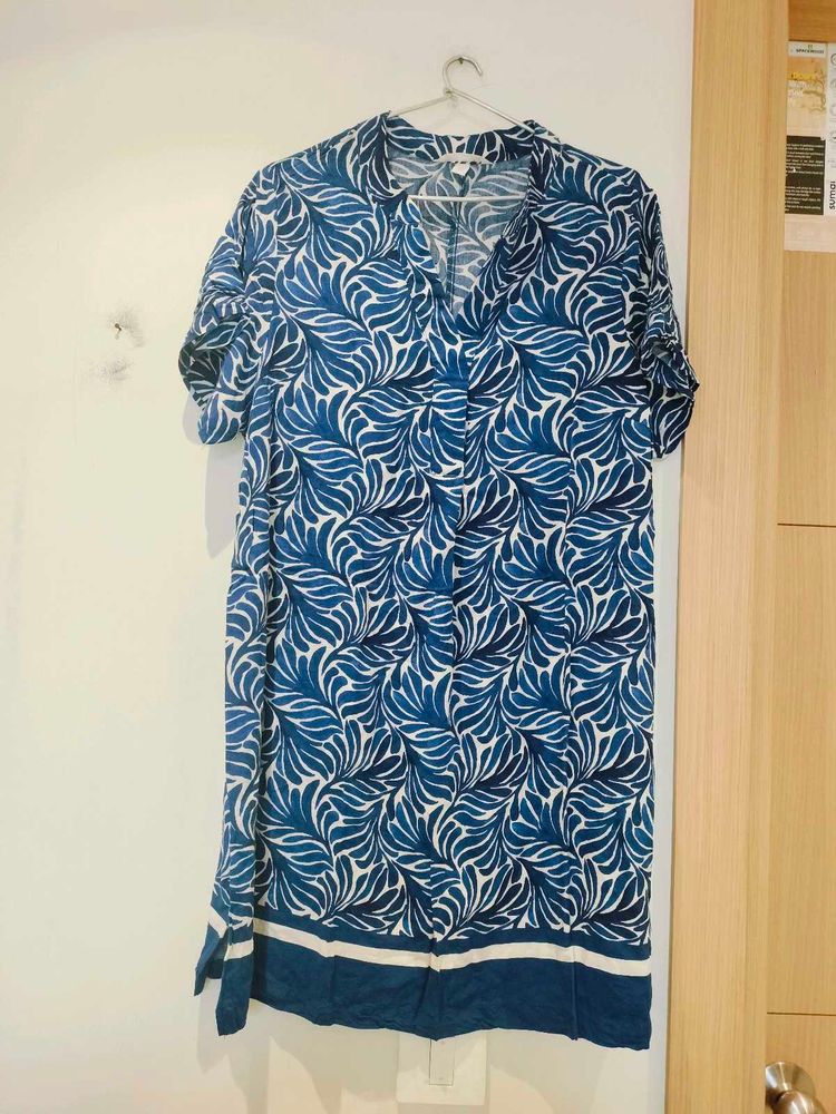 H&amp;M Blue Print Dress