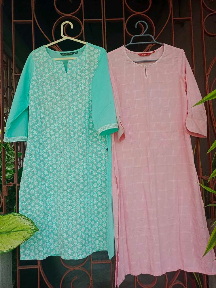 🆕 Combo Of 2 Beautiful Embroidered Kurta