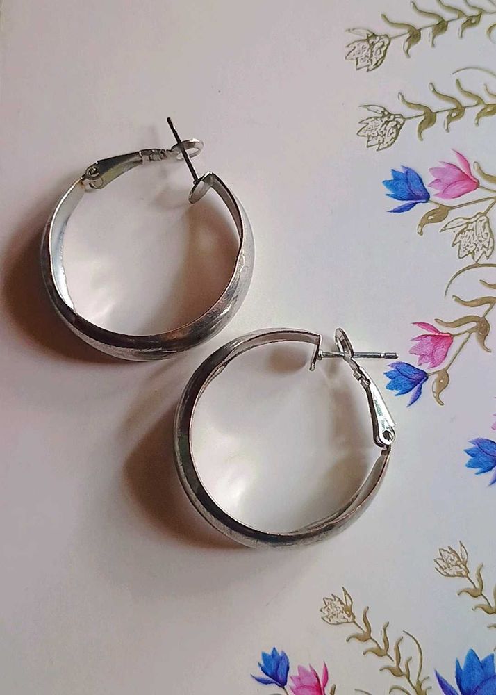 Silver Hoops