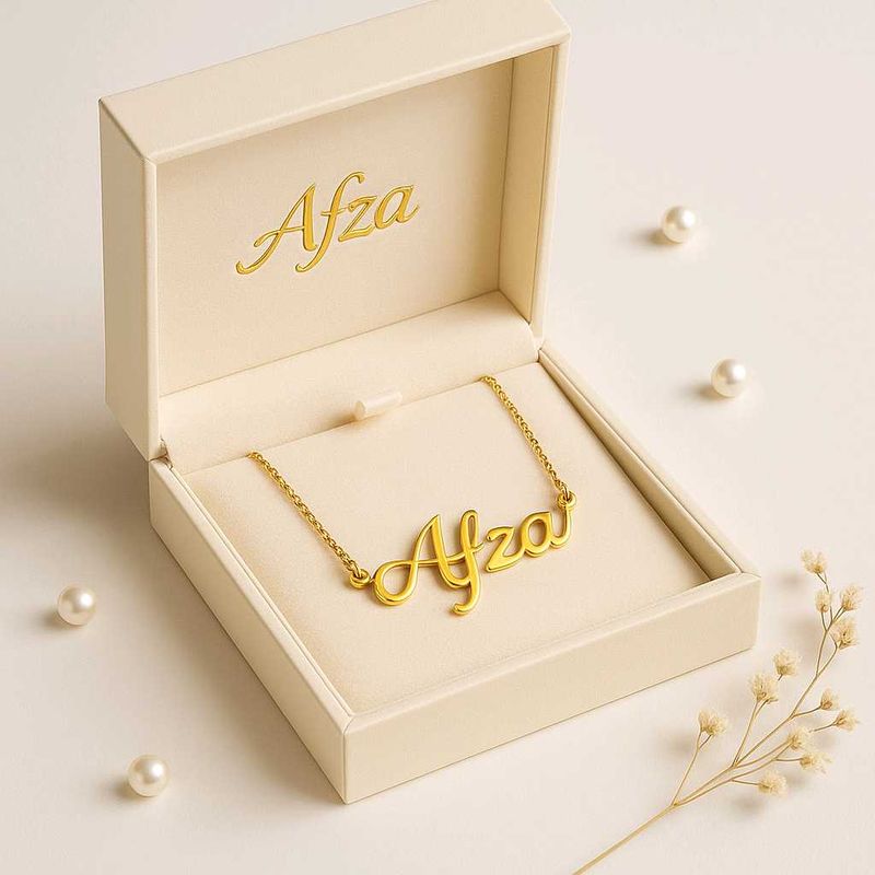Gold-Plated Name Necklace