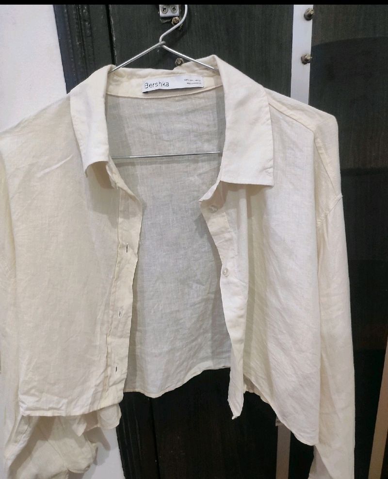 bershka cropped shirt