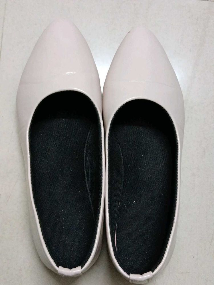 Pale Pink Pointed Toe Flats