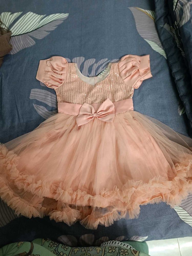 2 Year Old Baby Girl Partywear Frock